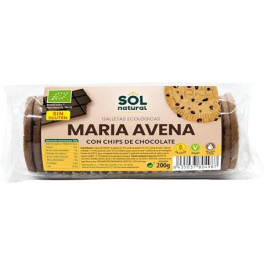 Solnatural Biscuits à l'Avoine et aux Pépites de Choco 200 Gr Sg