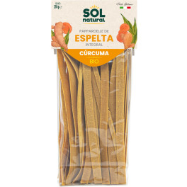 Solnatural Parpadelle d'Épeautre Entier au Curcuma 250 G