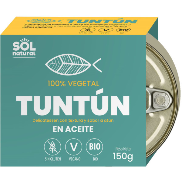 Solnatural Tuntun Atun En Aceite 150 Gr Bio Vegan