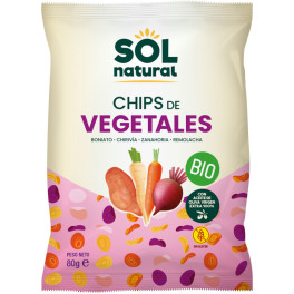 Solnatural Gemüsechips mit Olivenöl 80 Gr Bio