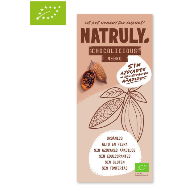 Comprimido Natruly Chocolate Amargo 85 Gr Bio