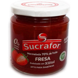 Sucrafor Mermelada De Fresa 70% Fruta 0% Azúcar 260 Gr