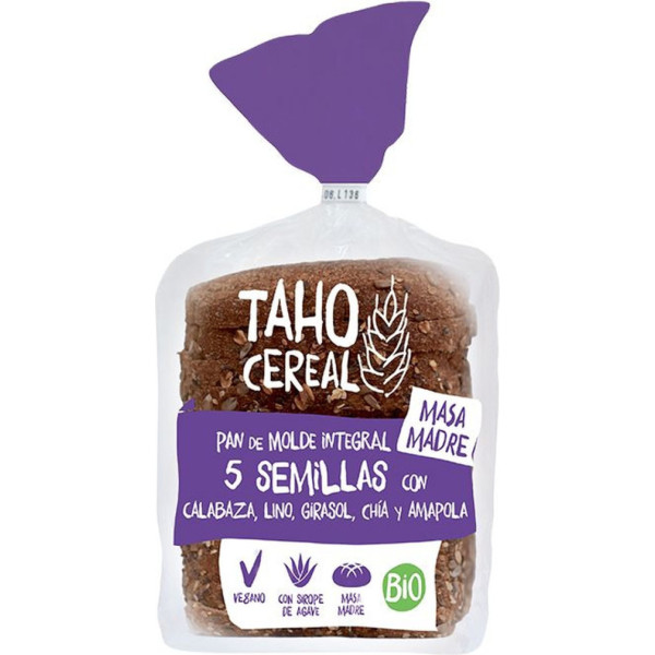 Taho Cereal Pan De Molde 5 Semillas Int Masa Madre 400 Gr Bio