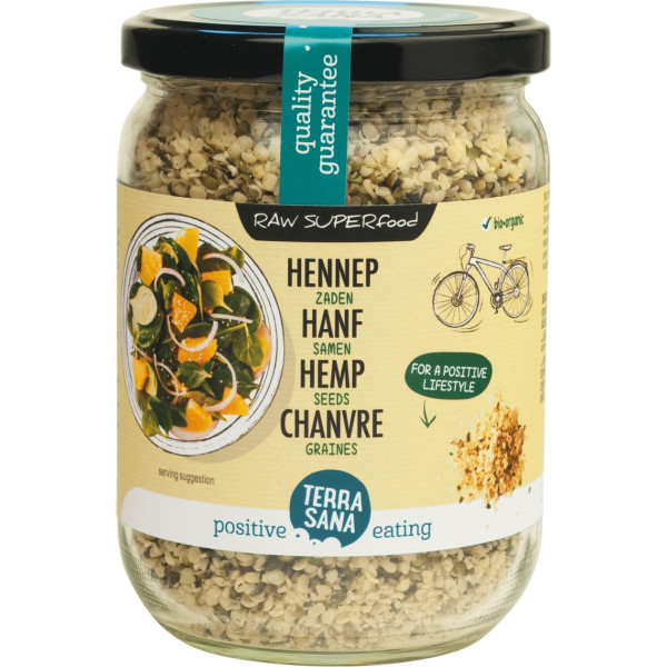 Terrasana Graines de Chanvre Pelées 275 Gr Vegan