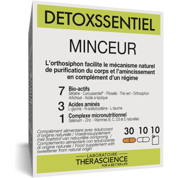 Therascience Detoxssentiel Xs Minceur 30 + 10 Caps + 10 Enveloppen