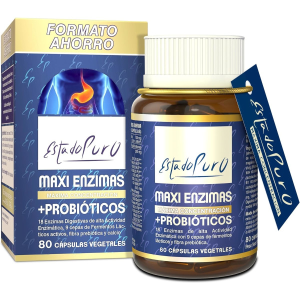 Tongil Maxi Enzimas Con Probioticos 80 Vcaps Estado Puro