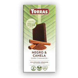 Torras Chocolate Negro Con Canela Stevia 125 Gr