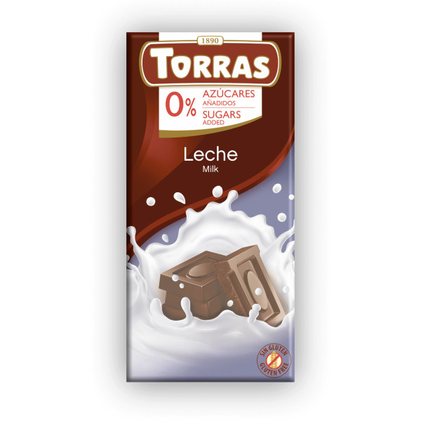 Torras Chocolat Au Lait Sans Sucre 75 Gr