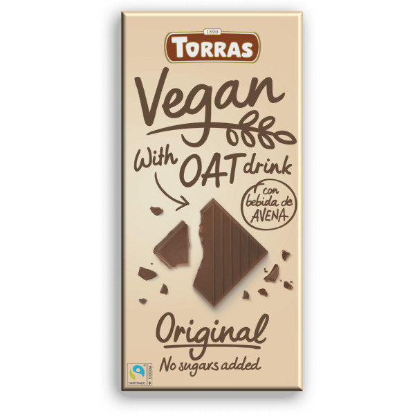 Torras Schokolade mit Haferflockengetränk 100 Gr Vegan