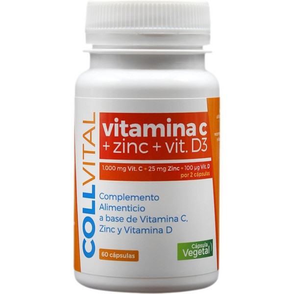 Triconatura Vit C +zinc+vit D3 60 Caps Collvital