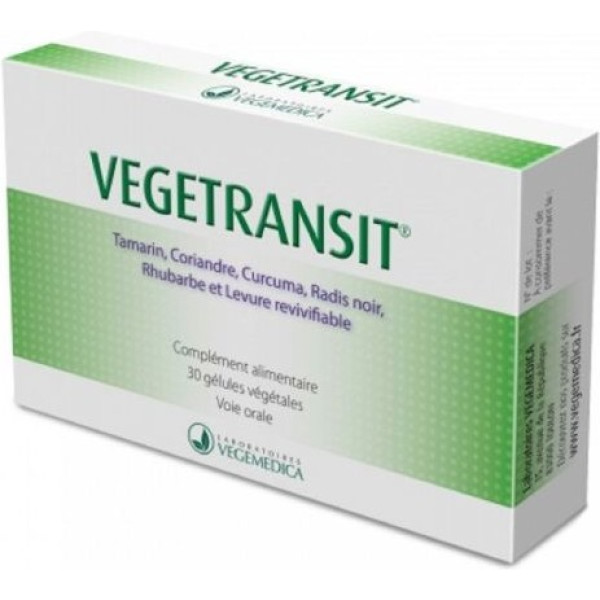 Vegemedica Vegetransit 30 gélules végétales