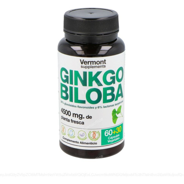 Integratori Vermont Ginkgo Biloba 60+30 Vegi Caps