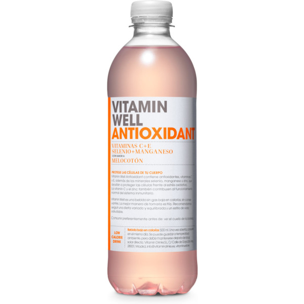 Vitamin Well Bebida Vitaminada Antiox-melocoton 500 Ml