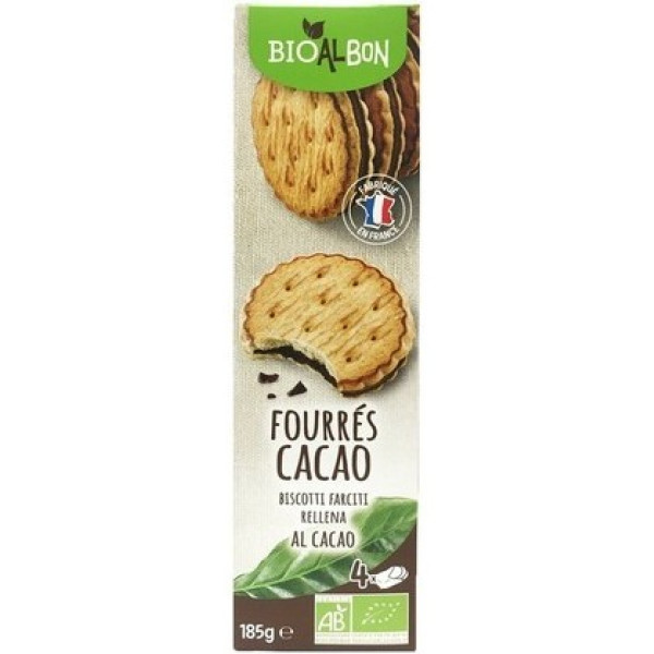 Bio Albon Biscuits Bioalbon Farcis Au Cacao 185 Gr Eco