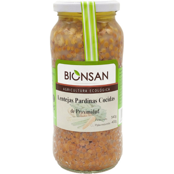 Bionsan Lentilles Pardine Cuites 400 Gr Eco