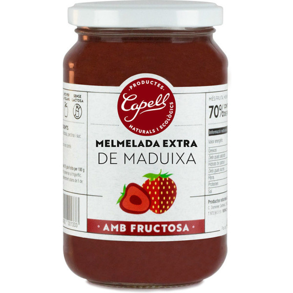 Capell Confiture De Fraises Au Fructose 400 Gr