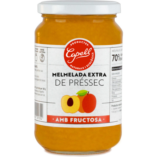 Capell Confiture De Pêches Au Fructose 400 Gr