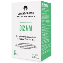 Cantabria Labs Cantabria B12 Nm 100 Mcg 20 Caps