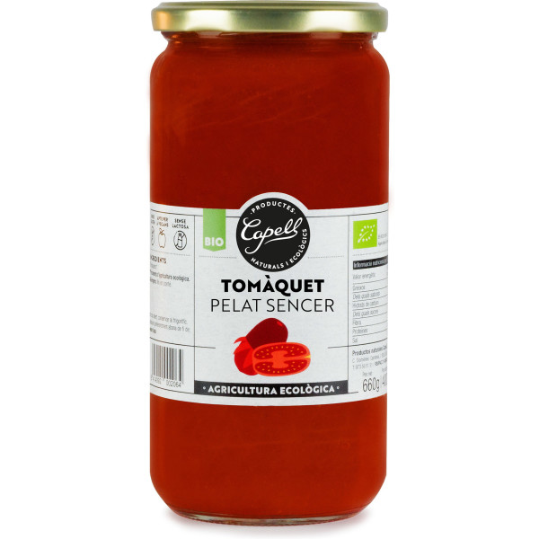 Capell Ganze geschälte Tomate 660 Gr Öko