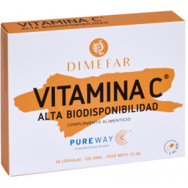 Dimefar Vitamin C 500 Gr 30 Kapseln Pureway