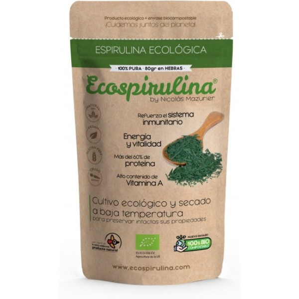 Ecospirulina Pure Spirulina-strengen 80 G