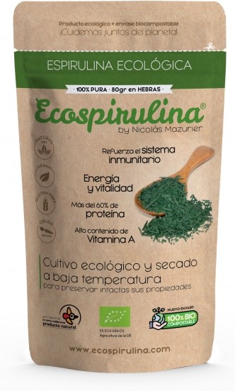 Ecospirulina Espirulina Pura En Hebras 80 G-image