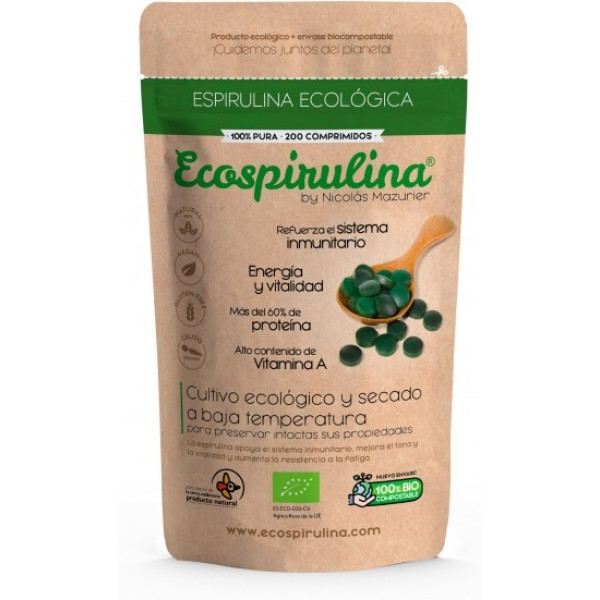 Ecospirulina Pure Spirulina 200 Comp