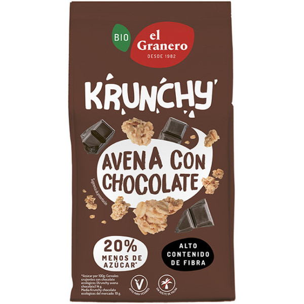 El Granero Integral El Granero Muesli Krunchy Aveia com Chocolate 375 Gr Bio