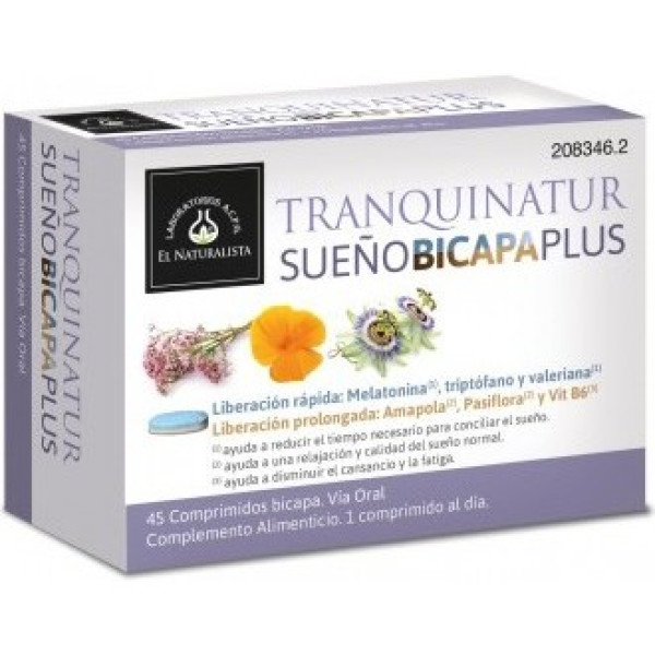 El Naturalista Tranquinatur Sueño Bicapa Plus 45 Caps