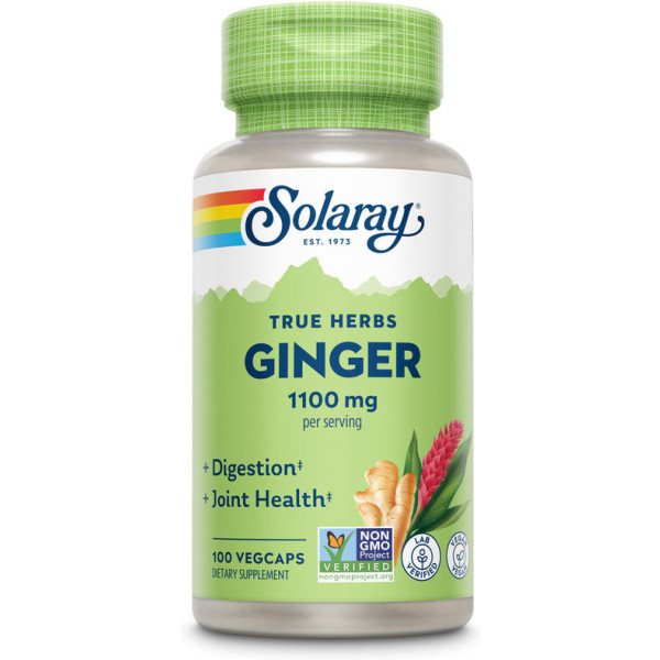 Solaray Ginger 550mg/cap 100 Vcaps