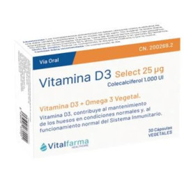 Vitalfarma Vitamin D3 25 Mcg (1000ui) 30 Kapseln