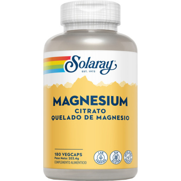 Solaray Big Magnesium Citrate 180 Vcaps