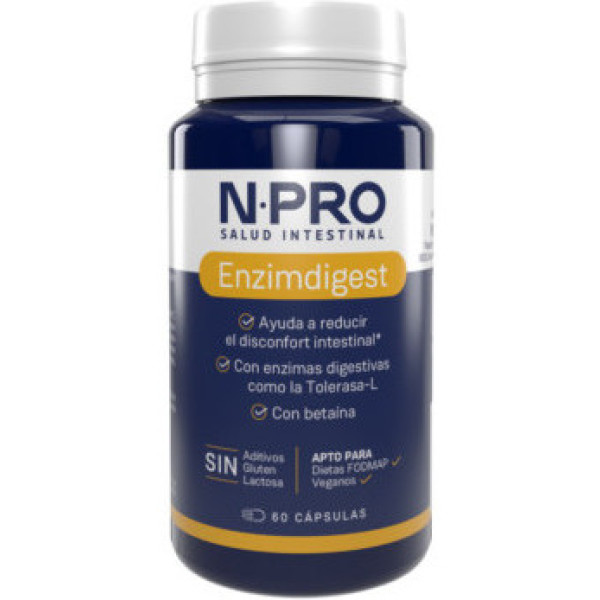 Npro Enzimdigest Enzimas Digestivas 60 Cápsulas