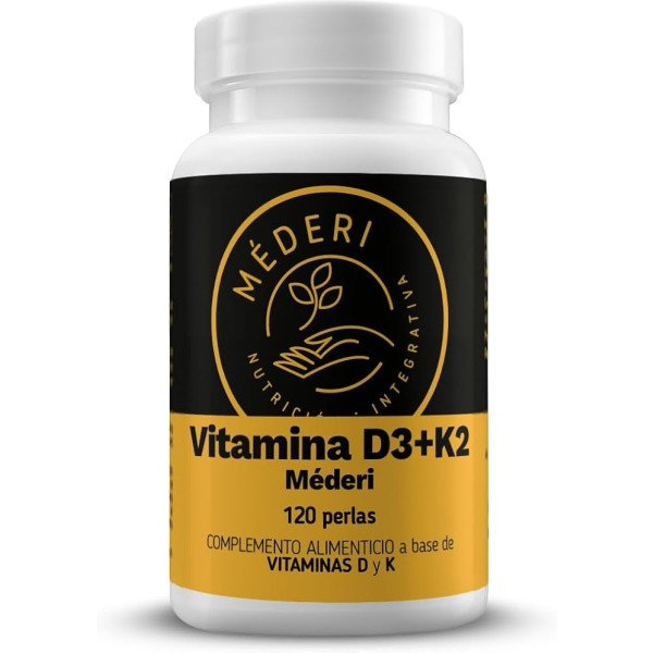 Méderi Nutrição Integrativa Vitamina D3 + K2 120 Pérolas