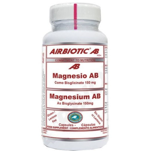 Airbiotic Bisglicinato de Magnésio 150 Mg 120 Cápsulas