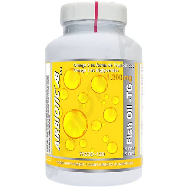 Huile de poisson aérobiotique Tg 1300 Mg 120 Caps