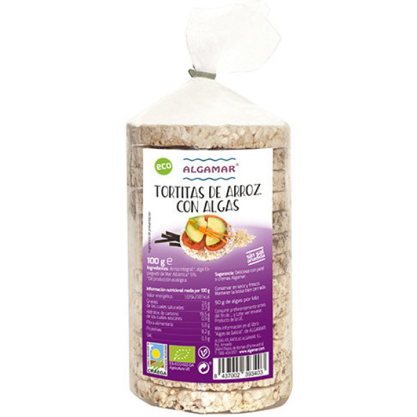 Panquecas de Arroz e Algas Algamar 100 Gr Bio