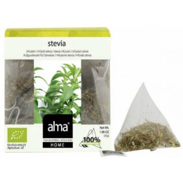 Alma Home Stevia Infusion 15 Piramides Eco Veganistisch