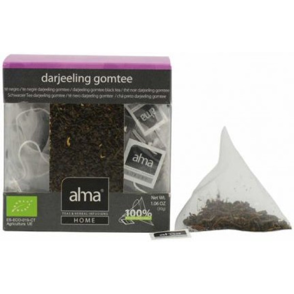 Alma Home Tè Darjeeling Infuso 15 Piramidi Eco Vegan