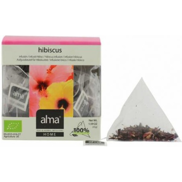 Alma Home Hibiscus Infusion 15 Pirâmides. Eco Vegano