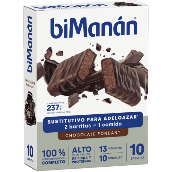 Bimanan Beslim Chocolate Fondant Barra 10 Unidades