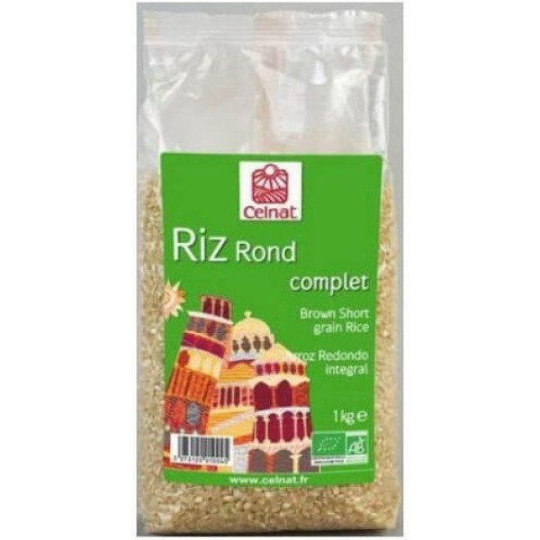 Arroz Redondo Grão Integral Celnat 1 Kg Bio