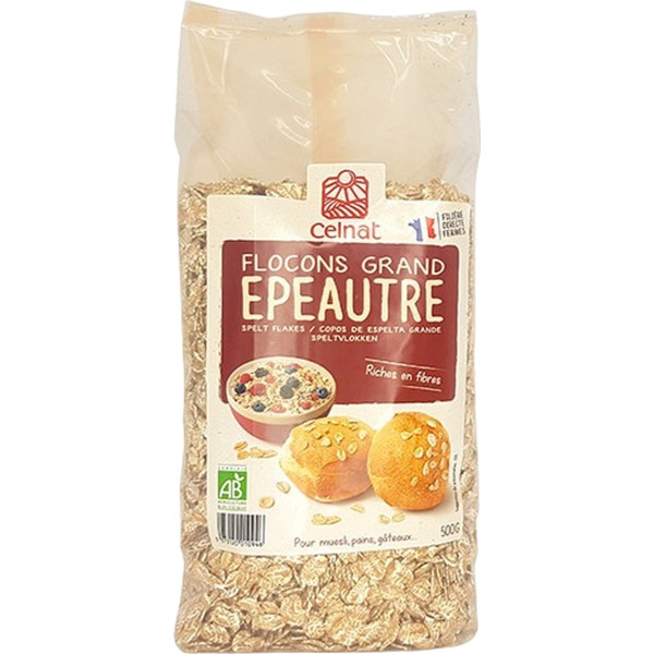 Celnat Flocons d'Épeautre Bio 500 Gr