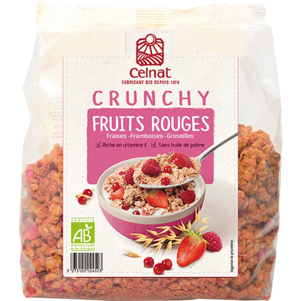 Celnat Muesli Croquant Fruits Rouges 500 Gr Bio