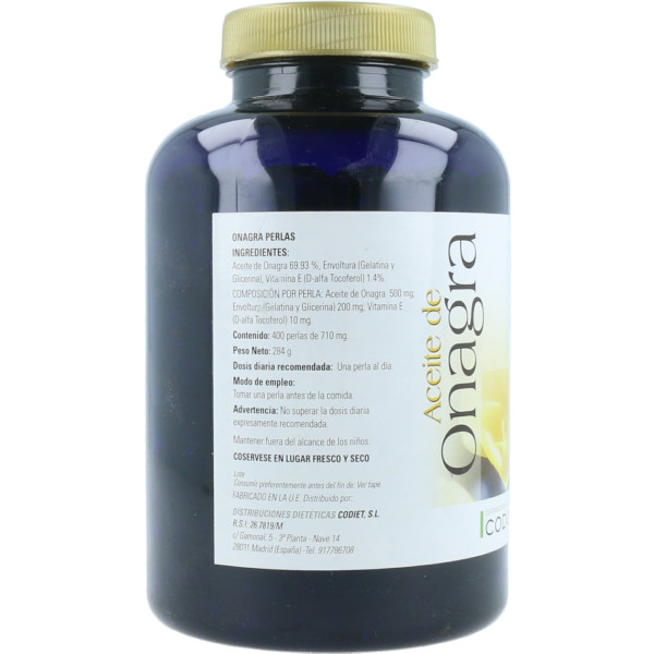 Codiet Onagra 500 Mg 400 Perlas