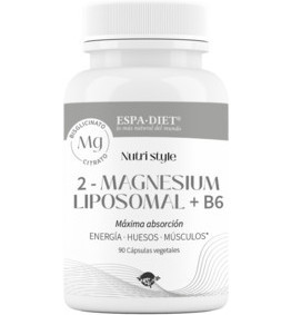 Citrato De Magnesio Liposomal + Bisglicinato De Magnesio Liposomado Con Vitamina B6: Alta AbsorcióN Para El Bienestar Articular, Salud óSea Y Muscular, ProduccióN De ColáGeno, Descanso, 90 CáPsulas.-image