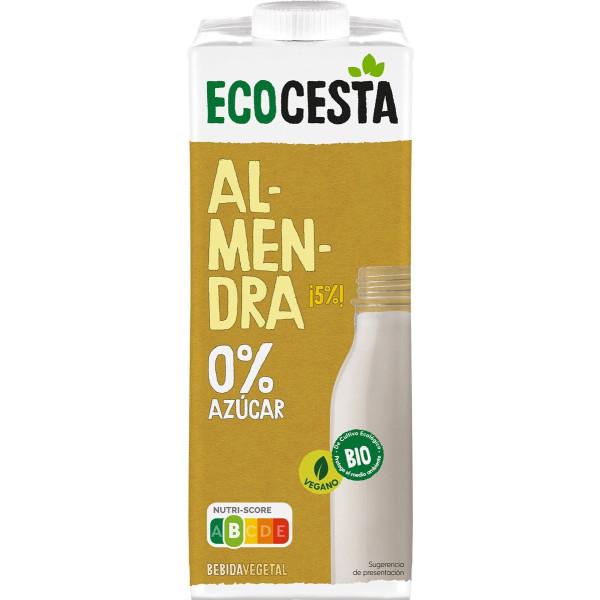 Ecobasket Bio Bevanda Vegetale Biologica alle Mandorle Senza Zucchero Biologico 1 L 6u