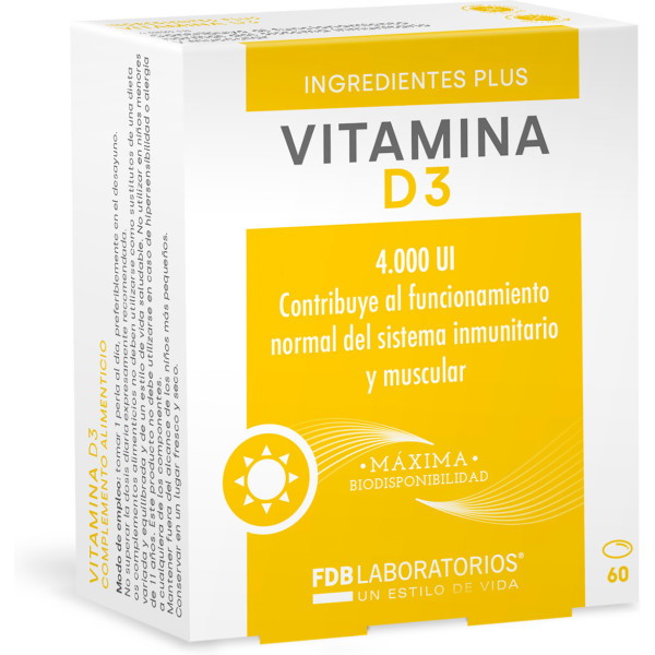 Fdb Vitamin D3 4000ui 60 Perlen