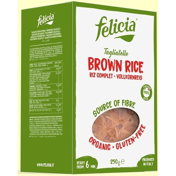 Felicia Bio Felicia braune Reisnudeln 250 Gr Bio Sg