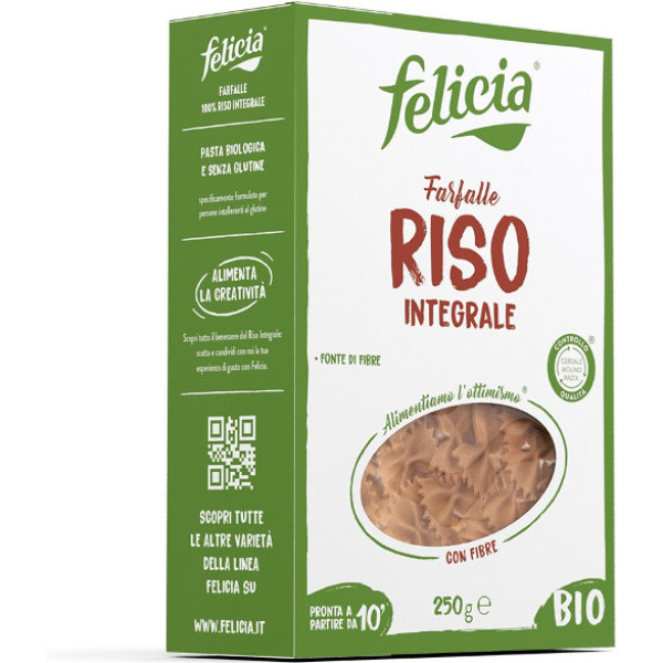 Felicia Bio Felicia Farfale Arroz Integral 250 Gr Bio Sg